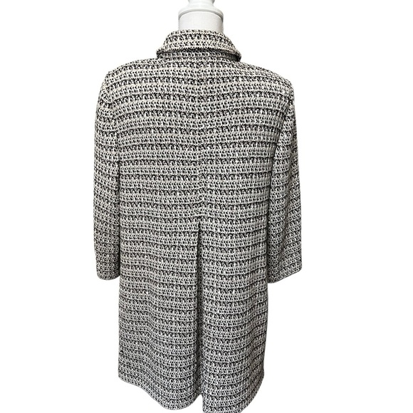 St. John Longline Tweed Blazer Jacket 3/4 Sleeves Women’s Sz 12 Designer Classic - Picture 4 of 16